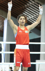 Nikhat Zareen celebrates after winning at 73rd Strandja Memorial Boxing Tournament in Sofia, Bulgaria (File photo)