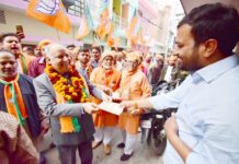 लखनऊ पूर्व : भाजपा प्रत्याशी आशुतोष टंडन ने की शत प्रतिशत मतदान की अपील