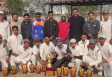 धारदार गेंदबाजी के चलते शाकुम्भरी क्लब बना चैंपियन