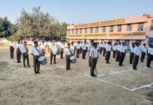 घोष वादकों की ताल से मंत्रमुग्ध हुआ परिसर