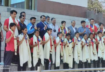 वापसी के बाद ऐतिहासिक स्वर्ण पदक विजेता भारतीय महिला हैंडबाल टीम सम्मानित