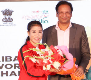 Mary kom and BFI President Ajay Singh. (File Photo) 