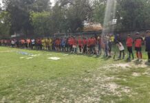 यूपी की सब जूनियर बालक हॉकी टीम के ट्रायल में जुटे 185 खिलाड़ी