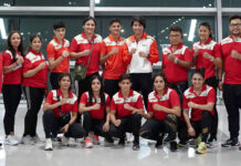 Indian women’s boxing team leaves for Turkey Indian women's boxing team pose at IG Airport in the early hours of thursday as they depart for Turkey to participate in training camp before the IBA World Championships