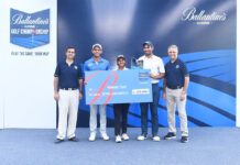 Aadil Bedi, Ankur Chadha and Hitaashee Bakshi’s team crowned winners Winning Team - Ballantine's Golf Championship 2022
