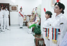 एनसीसी लखनऊ ने किया शहीद कैप्टन हरजीत सिंह के परिवार का सम्मान
