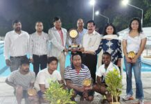आरडीएसओ स्विमिंग अकैडमी में स्विमिंग सेफ्टी ड्रिल एवं लाइफ सेविंग स्किल का प्रदर्शन