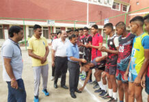 बाबू स्टेडियम में वॉलीबाल का केंद्रीय प्रशिक्षण शिविर शुरू