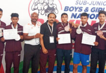 राष्ट्रीय सब जूनियर बाक्सिंग में उत्तर प्रदेश के बालकों को तीसरा स्थान बालकों में तीसरा स्थान पाने वाले उत्तर प्रदेश के पदक विजेता बाक्सर