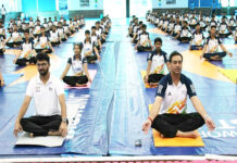 साई लखनऊ में भी रही योगाभ्यास की धूम