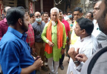 चौक में निरीक्षण के दौरान मिली अनियमितताएं, विधायक डा.बोरा ने लगाई फटकार