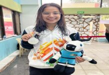 उत्तर प्रदेश की दिशा भंडारी ने 200 मीटर व्यक्तिगत मिडले में जीता रजत पदक