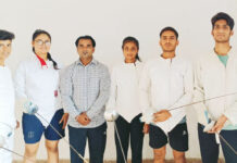 विनयखंड मिनी स्टेडियम के पांच खिलाड़ी उत्तर प्रदेश तलवारबाजी टीम में