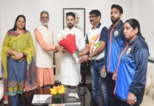 केंद्रीय खेल मंत्री से मिले इंडियन ब्लाइंड एंड पैरा जूडो एसोसिएशन के पदाधिकारी