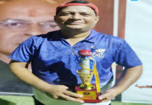 अनिल सिंह ने ट्रिपल सेवन क्लब को दिलाई जीत मैन ऑफ द मैच अनिल सिंह