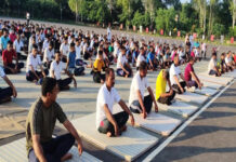 सीएटीसी 218 कैंप में एनसीसी कैडेटों को दी जा रही है सैन्य ट्रेनिंग