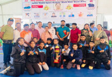 राष्ट्रीय सब जूनियर वुशू में उत्तर प्रदेश सांडा में उपविजेता