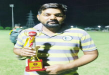 राजेश, राकेश व शिवांश ने लाइफ केयर को दिलाई जीत मैन ऑफद मैच राजेश दुबे