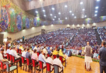 राजनाथ ने लखनऊ में किया 161 परियोजनाओं का लोकार्पण, विकास व शिलान्यास