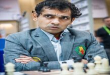 44वां चेस ओलंपियाड : शशिकिरन व एरिगैसी की जीत से भारत की वापसी India Open Team A's Krishnan Sasikiran during Round 9 of the 44th Chess Olympiad on Sunday in Mamallapuram, Tamil Nadu. Photo credit - Lennart Ootes