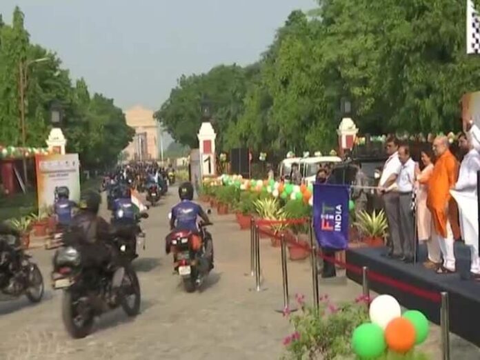 फ्रीडम राइडर्स –बाईक रैली का नौ सितंबर को केंद्रीय गृह मंत्री अमित शाह ने नई दिल्ली में किया था शुभारंभ : फाइल फोटो साभार सोशल मीडिया