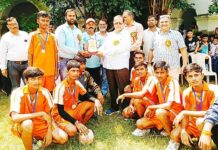 कालीचरण इंटर कॉलेज माध्यमिक विद्यालयी बालक हैंडबॉल चैंपियन