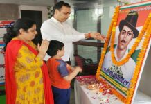 भगत सिंह का नाम भारत में आज भी काफी लोकप्रिय : हर्ष वर्धन अग्रवाल