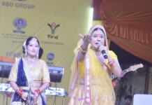 श्री गणेश महोत्सव में मालिनी अवस्थी के गीतों से बंधा समां