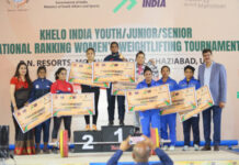 खेलो इंडिया महिला वेटलिफ्टिंग : उषा व ज्ञानेश्वरी ने बिखेरी स्वर्णिम चमक