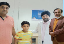 सहारा हॉस्पिटल में बायोरिसोर्सबल प्लेट के इस्तेमाल से बच्चे का सफल इलाज