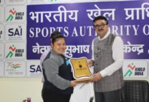 डॉ.नवनीत सहगल ने साई लखनऊ का किया दौरा, कई खिलाड़ियों को किया सम्मानित