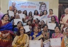 चौपाल में दिखे भक्ति भाव के विविध रंग