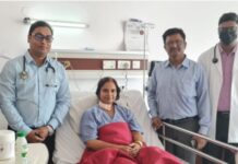 सहारा हॉस्पिटल में डेंगू व हार्ट अटैक से पीड़ित महिला मरीज को मिला आराम