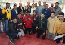 लखनऊ के अभय और हर्षित के प्रदेश स्तरीय सीनियर पुरुष बाक्सिंग में स्वर्णिम पंच