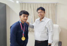 शिया कालेज के छात्र सत्यम ने राष्ट्रीय ताइक्वांडो चैम्पियनशिप में जीता स्वर्ण पदक