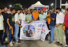 एशियन अंडर-20 एथलेटिक्स चैंपियनशिप के रजत विजेता शाहरुख खान का वापसी पर जोरदार स्वागत