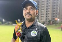 जीटीबी वारियर्स की जीत में चमके बृजेश व मुश्ताक