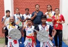 राज्य स्तरीय कलारीपयट्टू प्रतियोगिता में लखनऊ उपविजेता