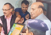 लखनऊ जनविकास महासभा ने ओवरब्रिज और ट्रामा सेंटर के लिए राजनाथ सिंह का जताया आभार