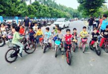 वायु सेना स्टेशन, कानपुर में साइकिल रेस के साथ हुई कई प्रतियोगिताएं