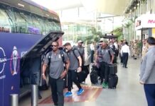 World Cup: लखनऊ में हुआ दक्षिण अफ्रीका टीम का आगमन