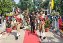 ग्रुप कमांडर ब्रिगेडियर नीरज पुनेठा ने किया एनसीसी कैंप का दौरा