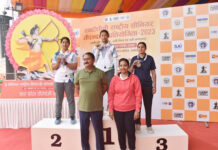 टीम इवेंट में पुरुषों में उत्तर प्रदेश और महिलाओं में पुलिस कंट्रोल बोर्ड को स्वर्ण