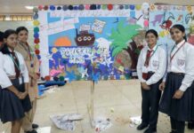 समूह गान, वाद-विवाद, फ्लोर आर्ट एवं मॉडल मेकिंग में स्टूडेंट्स ने दिखाया दम