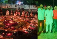 छोटी दीपावली पर हैंडबॉल प्लेयर्स ने कोर्ट को दियो, रंगोली व मोमबत्ती से सजाकर संवारा