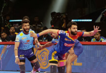 PKL 10 : वारियर्स का शानदार डिफेंस, यूपी योद्धा के खिलाफ मैच टाई