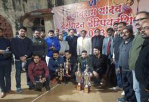 बाबूराम यादव बैडमिंटन चैंपियनशिप : रविकांत एवं मनीष आर्या को स्वर्ण पदक