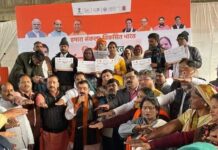 कैंट विधानसभा के केसरी खेड़ा वार्ड पहुंची विकसित भारत संकल्प यात्रा
