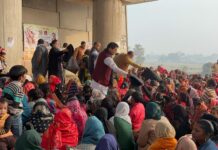 सरोजनीनगर विधायक ने कल्लीपश्चिम के सभी जरूरतमंदों को भिजवाया कंबल