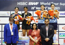 अश्विनी-तनीषा की हार, जापान की इवांगा व नाकानिशी महिला डबल्स विजेता